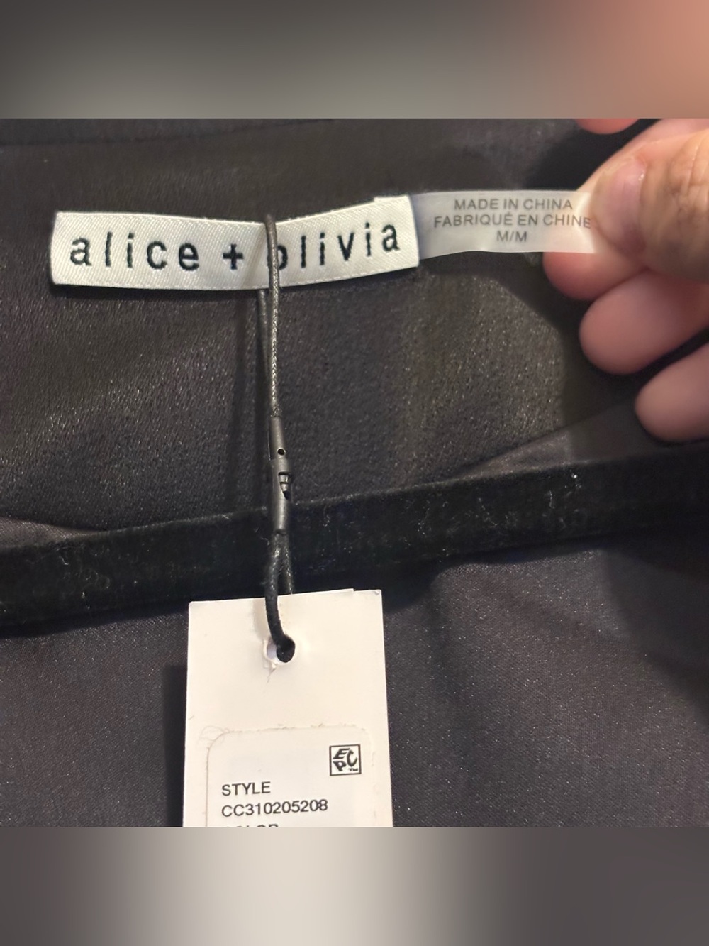 NWT Alice + Olivia Everly Drama Lace Maxi Blazer Black M $795 - Picture 6 of 8